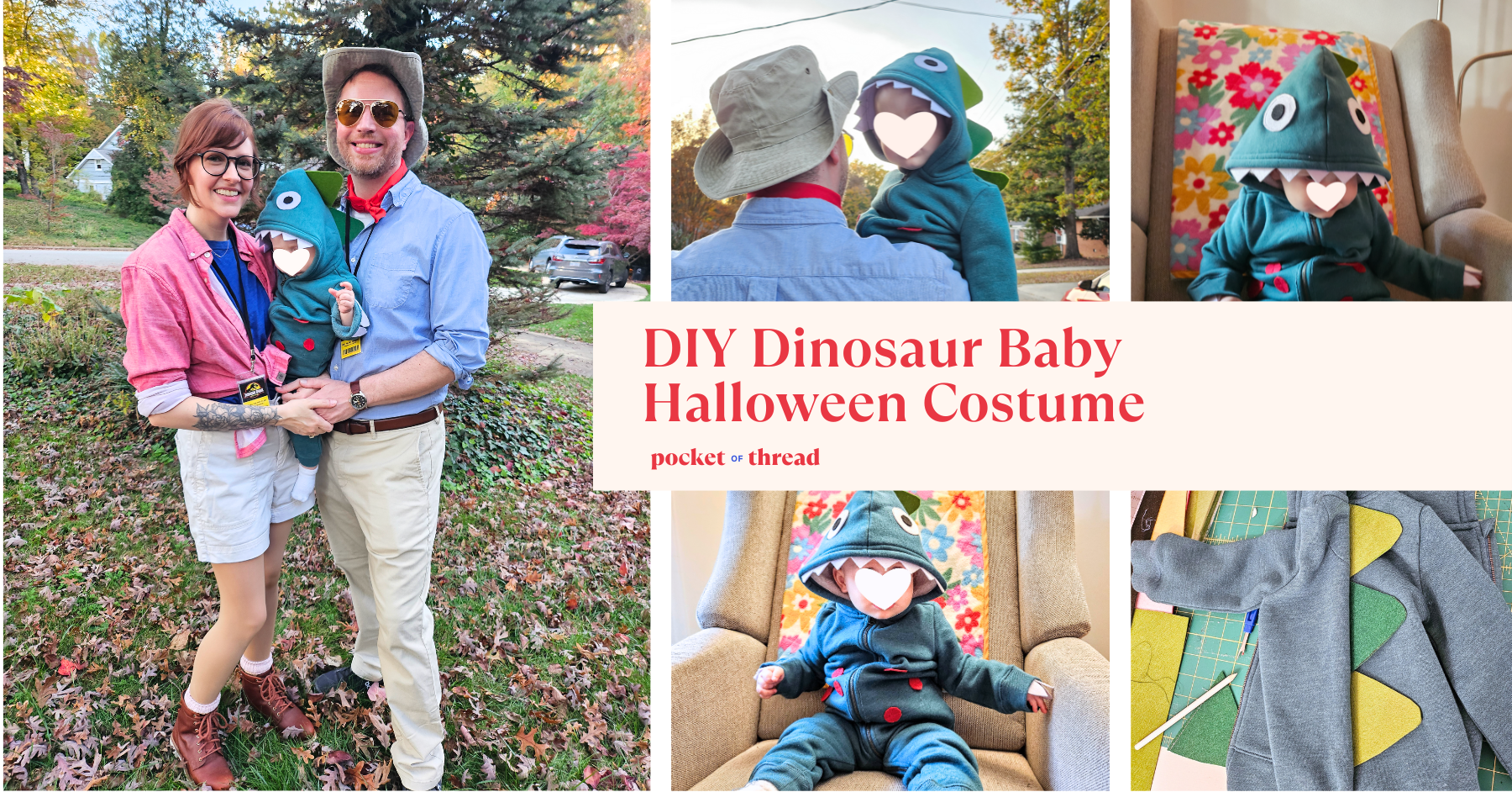 DIY Dinosaur Baby Halloween Costume