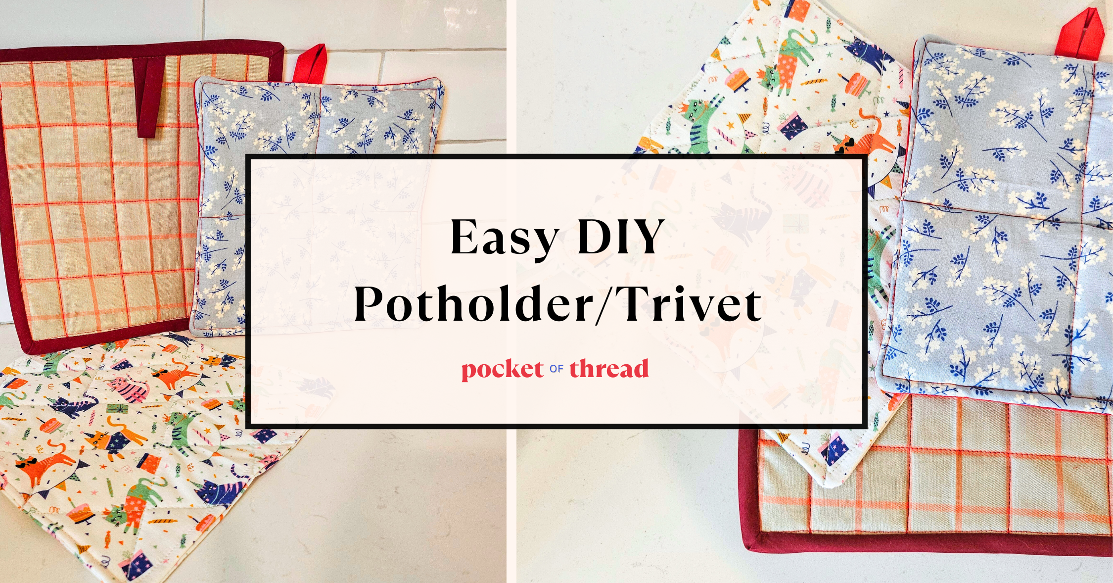 How to Make a DIY Potholder/Trivet (Two Methods)